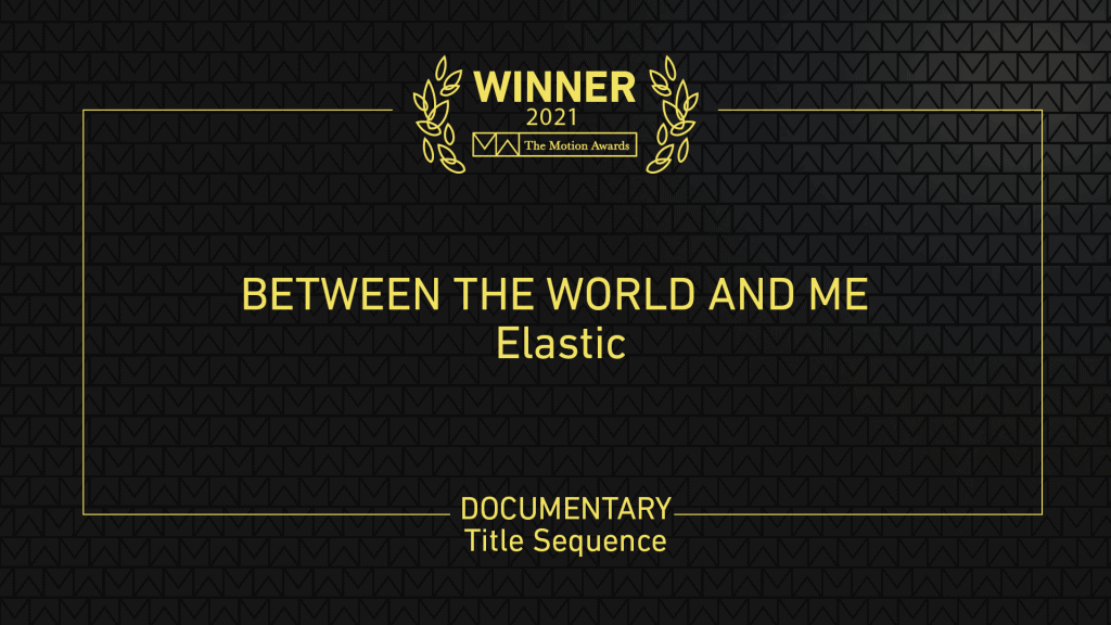 Documentary »Title Sequence Winner - Between the World and Me (Elastic)