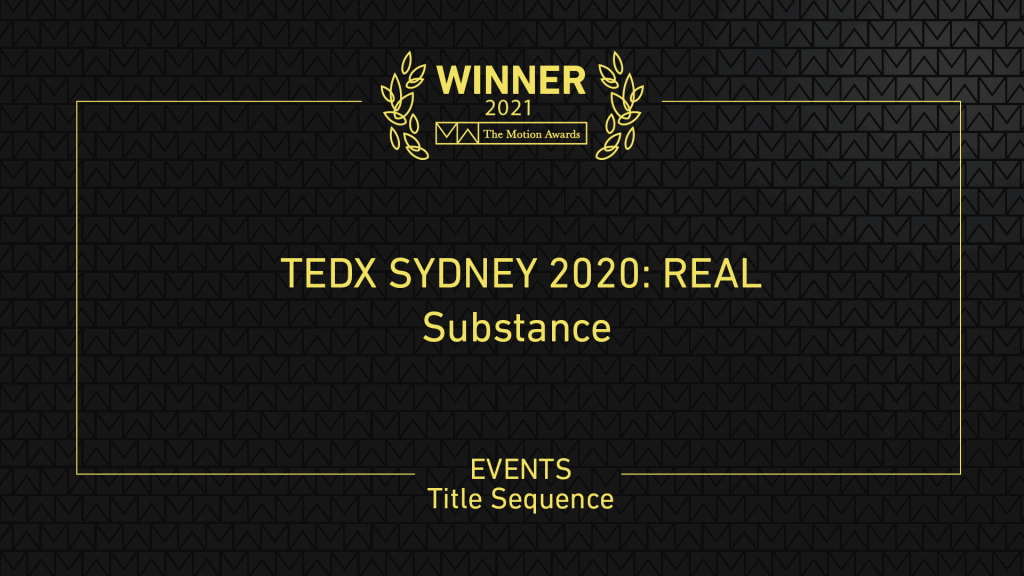 Events »Title Sequence Winner - TEDx Sydney 2020 REAL